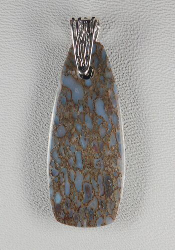 Blue/Green/Brown Dinosaur Gembone Pendant #22533